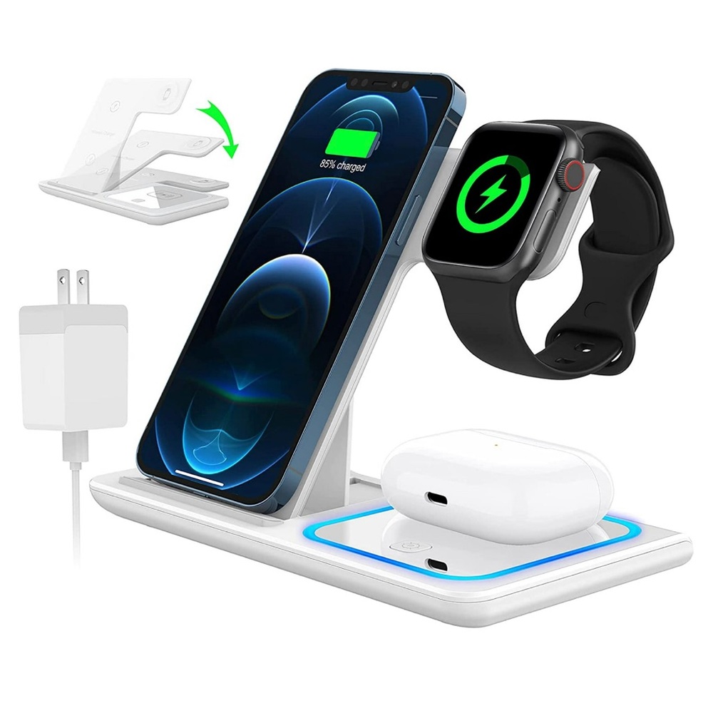 Wireless Charging Station😊18W 3 in 1 Charger